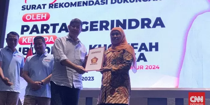 Khofifah Ditunjuk Oleh Gerindra Untuk Menjadi Cagub Jatim