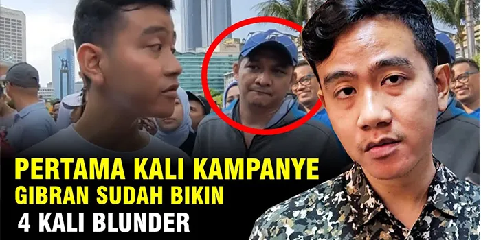 Sederet Blunder Gibran Dari Asam Sulfat Hingga Ajak Anak-Anak Berkampanye