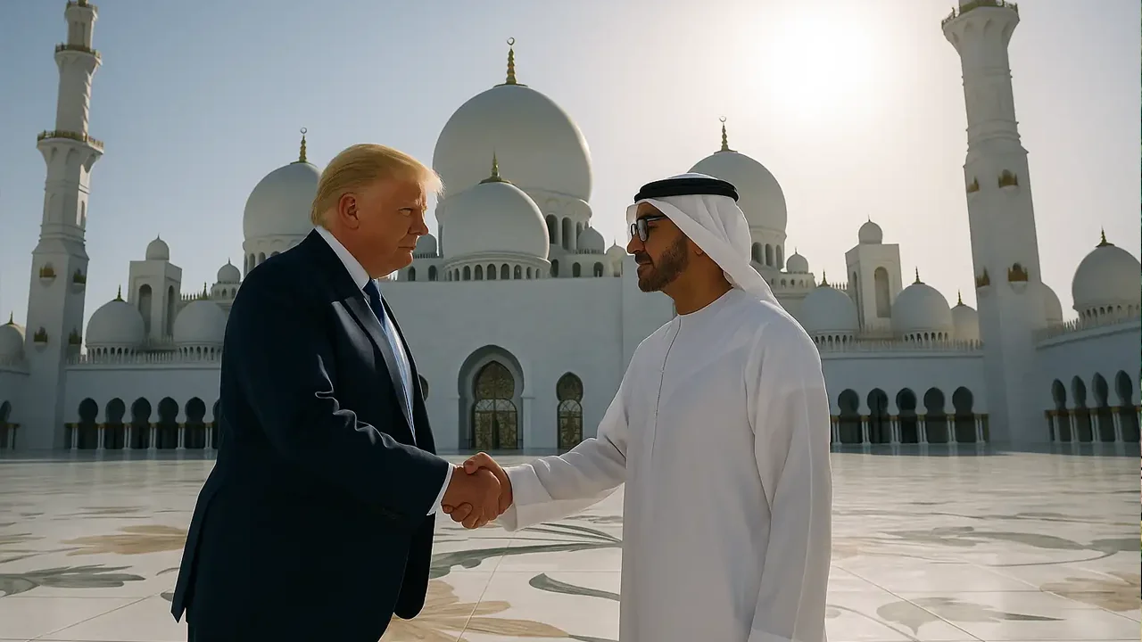 Momen-Presiden-Donald-Trump-Kunjungi-Masjid-Agung-Sheikh-Zayed-di-UEA