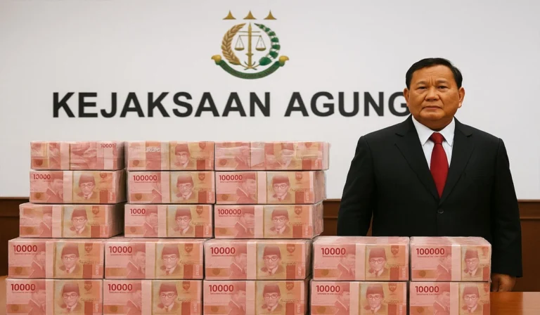 Prabowo Jadi Saksi Penyerahan Rp13,2 Triliun, Tumpukannya Bikin Publik Kaget
