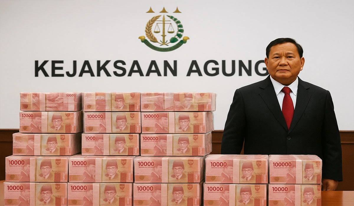 Prabowo Jadi Saksi Penyerahan Rp13,2 Triliun, Tumpukannya Bikin Publik Kaget