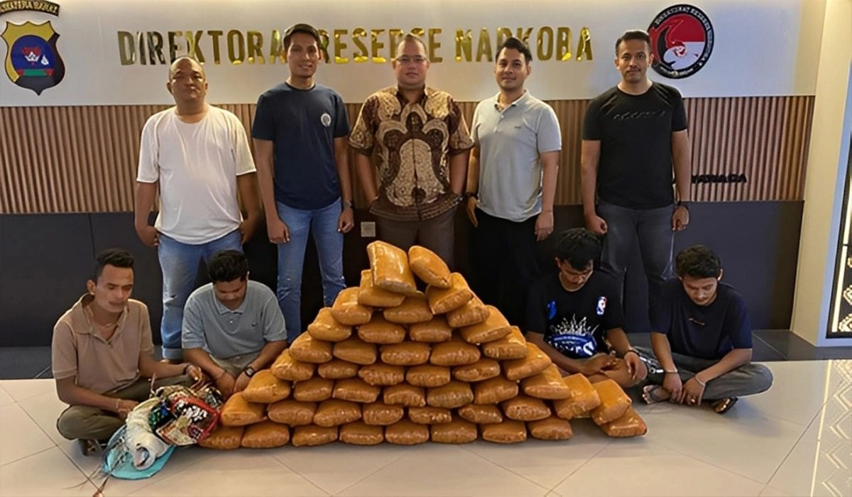 Bareskrim Bongkar Sindikat Narkoba Sumut, 47 Kg Ganja Diamankan